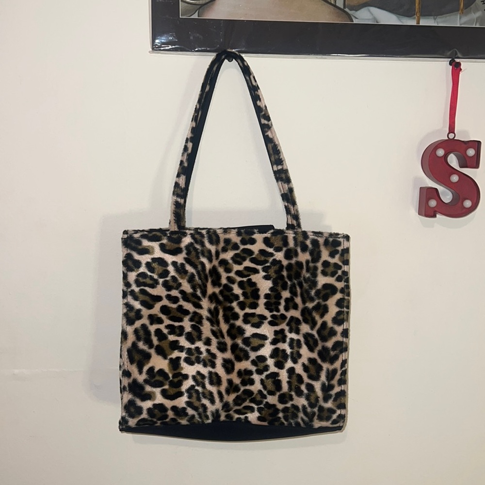 y2k cheetah print purse / hand bag